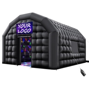 image:imageVEVOR Inflatable Nightclub 295 x 197 x 131 ft Inflatable Party Tent with 1100W Blower amp Sandbag Ventilated Blow up Night Club with 2 Windows Air Cube House for Event Birthday Wedding PartyBlack