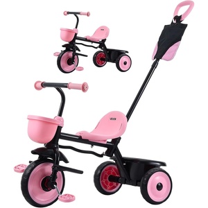 image:imageVEVOR Toddler Tricycle amp Stroller for 18 Months to 5 Year Old Kids Trike with Parent Push Handle Adjustable Seat amp Storage for Outdoor Play Tricycle for Toddlers Birthday Toy for Boys and Girls