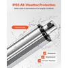 image:imageVEVOR 12V Linear Actuator 4 Inch IP65 Waterproof Linear Actuator 675lbs3000N 02s Motion Actuators with Mounting Brackets for Outdoor Use4 Inch