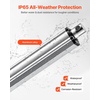 image:imageVEVOR 12V Linear Actuator 4 Inch IP65 Waterproof Linear Actuator 675lbs3000N 02s Motion Actuators with Mounting Brackets for Outdoor Use40 Inch
