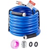 image:imageVEVOR 15ft Heated Water Hose for RV Heated Drinking Water Hose Antifreeze to 45F Automatic Selfregulating 58 ID with 34 GHT Adapter Lead and BPA Free30FT