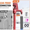 image:imageVEVOR 30ft Heated Water Hose for RV Heated Drinking Water Hose with Corrugated Cover Antifreeze to 45F Automatic Selfregulating 58 ID with 34 GHT Adapter Lead and BPA Free50FT