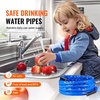 image:imageVEVOR 30ft Heated Water Hose for RV Heated Drinking Water Hose with Corrugated Cover Antifreeze to 45F Automatic Selfregulating 58 ID with 34 GHT Adapter Lead and BPA Free50FT