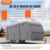 image:imageVEVOR Class A RV Cover 4043 ft Motorhome Cover NonWoven Fabric Motorhome RV Cover Waterproof Windproof and RipStop Camper Cover with Storage Bag Repair Patches Straps and Tire Covers3033 ft