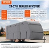 image:imageVEVOR Class A RV Cover 4043 ft Motorhome Cover NonWoven Fabric Motorhome RV Cover Waterproof Windproof and RipStop Camper Cover with Storage Bag Repair Patches Straps and Tire Covers2427 ft