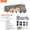 image:imageVEVOR Class A RV Cover 4043 ft Motorhome Cover NonWoven Fabric Motorhome RV Cover Waterproof Windproof and RipStop Camper Cover with Storage Bag Repair Patches Straps and Tire Covers4043 ft