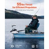 image:imageVEVOR Electric Trolling Motor 12V 55lbs Thrust with GPS 10Speed Bow Mounted Saltwater Outboard Boat Motor with Remote Control amp LCD Battery Indicator for Kayaks Fishing Boats 54Inch ShaftGPS 12V 55Ib 54inch