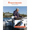image:imageVEVOR Electric Trolling Motor 12V 55lbs Thrust with GPS 10Speed Bow Mounted Saltwater Outboard Boat Motor with Remote Control amp LCD Battery Indicator for Kayaks Fishing Boats 54Inch ShaftManual 24V 86Ib 36inch