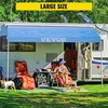 image:imageVEVOR RV Awning 15 Camper Awning Fabric Trailer Awning Canopy Patio Camping Car Awning Durable 15oz Vinyl Roller Tube for RV Van SUV Patio Awning Replacement Ocean Blue Fade18 FT