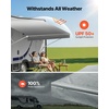 image:imageVEVOR RV Awning Fabric Replacement 16 Fabric 152 18 oz HeavyDuty Weatherproof Vinyl Camper Awning Replacement UPF50 Protection Waterproof Outdoor Canopy for RV Motorhome Trailer Gray FadeGray Fade