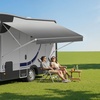 image:imageVEVOR RV Awning Fabric Replacement 16 Fabric 152 18 oz HeavyDuty Weatherproof Vinyl Camper Awning Replacement UPF50 Protection Waterproof Outdoor Canopy for RV Motorhome Trailer Gray FadeGray Fade