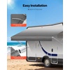 image:imageVEVOR RV Awning Fabric Replacement 16 Fabric 152 18 oz HeavyDuty Weatherproof Vinyl Camper Awning Replacement UPF50 Protection Waterproof Outdoor Canopy for RV Motorhome Trailer Gray FadeGray Fade