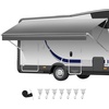 image:imageVEVOR RV Awning Fabric Replacement 16 Fabric 152 18 oz HeavyDuty Weatherproof Vinyl Camper Awning Replacement UPF50 Protection Waterproof Outdoor Canopy for RV Motorhome Trailer Gray FadeGray Fade