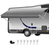 image:imageVEVOR RV Awning Fabric Replacement 16 Fabric 152 18 oz HeavyDuty Weatherproof Vinyl Camper Awning Replacement UPF50 Protection Waterproof Outdoor Canopy for RV Motorhome Trailer Gray FadeGray Fade