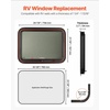 image:imageVEVOR RV Exit Window 30 W x 22 H Tinted RV Window with Net Screen and Trim Ring Fit for 1 14  1 1316 Thickness Wall RV Window Replacement for Teardrop Cargo Trailer Camper DOT Approved30x22in