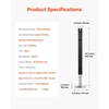 image:imageVEVOR RV Lead Fifth Wheel Landing Gear Leg 179013 325Inch 5th Wheel Landing Gear Universal Replacement Compatible with Lippert Venture Atwood Stromberg Carlson Systems with Pin and Base Black179014