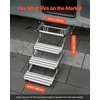 image:imageVEVOR RV Steps 2Step 440 lbs Load Capacity Manual Retractable RV Stairs Telescopic Folding Aluminum Alloy Camper Steps Steel Frame NonSlip Entry Stairs for Camper Van Motorhome Travel Trailer3Step