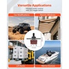 image:imageVEVOR Toggle Switch 6 Pin Momentary Polarity Reversing Toggle Switch ONOffON DC 12V30A AC 250V15A  with Up Down Mounting Panel amp Waterproof Boot Cap for Auto Car Marine BoatToggle Switch