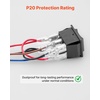image:imageVEVOR Toggle Switch 6 Pin Momentary Polarity Reversing Toggle Switch ONOffON DC 12V30A AC 250V15A  with Up Down Mounting Panel amp Waterproof Boot Cap for Auto Car Marine BoatRocker Switch