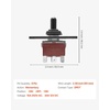 image:imageVEVOR Toggle Switch 6 Pin Momentary Polarity Reversing Toggle Switch ONOffON DC 12V30A AC 250V15A  with Up Down Mounting Panel amp Waterproof Boot Cap for Auto Car Marine BoatToggle Switch