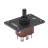 image:imageVEVOR Toggle Switch 6 Pin Momentary Polarity Reversing Toggle Switch ONOffON DC 12V30A AC 250V15A  with Up Down Mounting Panel amp Waterproof Boot Cap for Auto Car Marine BoatToggle Switch
