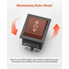 image:imageVEVOR Toggle Switch 6 Pin Momentary Polarity Reversing Toggle Switch ONOffON DC 12V30A AC 250V15A  with Up Down Mounting Panel amp Waterproof Boot Cap for Auto Car Marine BoatRocker Switch