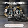 image:imageVEVOR Trailer Hub Drum Kits 5 on 45 BC with 10 x 214 Electric Brakes SelfAdjusting Trailer Brake Assembly for 3500 lbs Axle 4Hole Mounting Backing Plates for Brake System Part Replacement1 Pairs Electric Brakes Kit