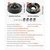 image:imageVEVOR Trailer Hub Drum Kits 5 on 45 BC with 10 x 214 Electric Brakes SelfAdjusting Trailer Brake Assembly for 3500 lbs Axle 4Hole Mounting Backing Plates for Brake System Part Replacement2 Pairs Electric Brakes Kit