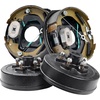 image:imageVEVOR Trailer Hub Drum Kits 5 on 45 BC with 10 x 214 Electric Brakes SelfAdjusting Trailer Brake Assembly for 3500 lbs Axle 4Hole Mounting Backing Plates for Brake System Part Replacement1 Pairs Electric Brakes Kit