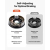image:imageVEVOR Trailer Hub Drum Kits 5 on 45 BC with 10 x 214 Electric Brakes SelfAdjusting Trailer Brake Assembly for 3500 lbs Axle 4Hole Mounting Backing Plates for Brake System Part Replacement2 Pairs Electric Brakes Kit