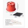 image:imageVEVOR Trailer Jack Block 2000 lbs Capacity per RV Leveling Block Polypropylene RV Camper Stabilizer Blocks RV Travel Accessories Use for Any Tongue Jack Post Foot 5th Wheels 2Pack8 PCS