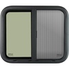 image:imageVEVOR Vertical RV Window 12 W x 24 H Tinted Sliding Window with Net Screen amp Trim Ring Fit 1516  1 34 Thickness Wall RV Window Replacement for Teardrop Cargo Trailer Camper DOT ApprovedHorizontal