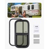 image:imageVEVOR Vertical RV Window 12 W x 24 H Tinted Sliding Window with Net Screen amp Trim Ring Fit 1516  1 34 Thickness Wall RV Window Replacement for Teardrop Cargo Trailer Camper DOT ApprovedVertical