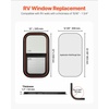 image:imageVEVOR Vertical RV Window 12 W x 24 H Tinted Sliding Window with Net Screen amp Trim Ring Fit 1516  1 34 Thickness Wall RV Window Replacement for Teardrop Cargo Trailer Camper DOT ApprovedVertical