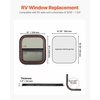 image:imageVEVOR Vertical RV Window 12 W x 24 H Tinted Sliding Window with Net Screen amp Trim Ring Fit 1516  1 34 Thickness Wall RV Window Replacement for Teardrop Cargo Trailer Camper DOT ApprovedVertical