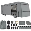 image:imageVEVOR Class A RV Cover 4043 ft Motorhome Cover NonWoven Fabric Motorhome RV Cover Waterproof Windproof and RipStop Camper Cover with Storage Bag Repair Patches Straps and Tire Covers2932 ft