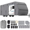 image:imageVEVOR Class A RV Cover 4043 ft Motorhome Cover NonWoven Fabric Motorhome RV Cover Waterproof Windproof and RipStop Camper Cover with Storage Bag Repair Patches Straps and Tire Covers3033 ft