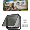 image:imageVEVOR RV Exit Window 30 W x 22 H Tinted RV Window with Net Screen and Trim Ring Fit for 1 14  1 1316 Thickness Wall RV Window Replacement for Teardrop Cargo Trailer Camper DOT Approved30x22in