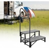 image:imageVEVOR RV Steps with Handrail 2 Steps 660 lbs Load Capacity Heavy Duty Outdoor RV Stairs with NonSlip Mat for Elderly and Pets Portable Stairs for Hot Tub Camper Mobile Home Porch Pool SPA2Step