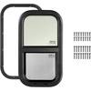 image:imageVEVOR Vertical RV Window 12 W x 24 H Tinted Sliding Window with Net Screen amp Trim Ring Fit 1516  1 34 Thickness Wall RV Window Replacement for Teardrop Cargo Trailer Camper DOT ApprovedVertical