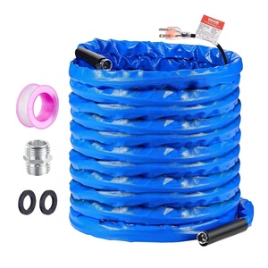 image:imageVEVOR 100ft Heated Water Hose for RV Heated Drinking Water Hose with Corrugated Cover Antifreeze to 45F Automatic Selfregulating 58 ID with 34 GHT Adapter Lead and BPA Free100FT