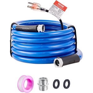 image:imageVEVOR 15ft Heated Water Hose for RV Heated Drinking Water Hose Antifreeze to 45F Automatic Selfregulating 58 ID with 34 GHT Adapter Lead and BPA Free15FT