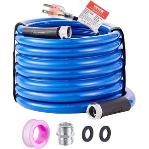 image:imageVEVOR 15ft Heated Water Hose for RV Heated Drinking Water Hose Antifreeze to 45F Automatic Selfregulating 58 ID with 34 GHT Adapter Lead and BPA Free25FT