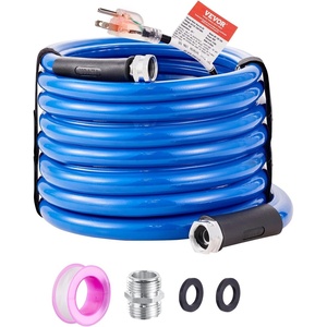 image:imageVEVOR 15ft Heated Water Hose for RV Heated Drinking Water Hose Antifreeze to 45F Automatic Selfregulating 58 ID with 34 GHT Adapter Lead and BPA Free30FT