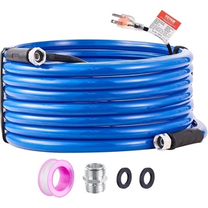 image:imageVEVOR 15ft Heated Water Hose for RV Heated Drinking Water Hose Antifreeze to 45F Automatic Selfregulating 58 ID with 34 GHT Adapter Lead and BPA Free50FT