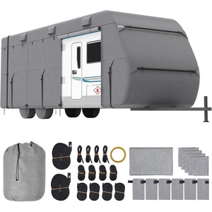 image:imageVEVOR Class A RV Cover 4043 ft Motorhome Cover NonWoven Fabric Motorhome RV Cover Waterproof Windproof and RipStop Camper Cover with Storage Bag Repair Patches Straps and Tire Covers2730 ft