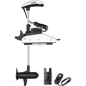 image:imageVEVOR Electric Trolling Motor 12V 55lbs Thrust with GPS 10Speed Bow Mounted Saltwater Outboard Boat Motor with Remote Control amp LCD Battery Indicator for Kayaks Fishing Boats 54Inch ShaftGPS 12V 55Ib 54inch