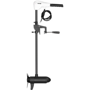 image:imageVEVOR Electric Trolling Motor 12V 55lbs Thrust with GPS 10Speed Bow Mounted Saltwater Outboard Boat Motor with Remote Control amp LCD Battery Indicator for Kayaks Fishing Boats 54Inch ShaftManual 12V 55Ib 30inch
