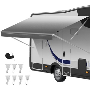 image:imageVEVOR RV Awning Fabric Replacement 16 Fabric 152 18 oz HeavyDuty Weatherproof Vinyl Camper Awning Replacement UPF50 Protection Waterproof Outdoor Canopy for RV Motorhome Trailer Gray FadeGray Fade