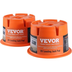 image:imageVEVOR Trailer Jack Block 2000 lbs Capacity per RV Leveling Block Polypropylene RV Camper Stabilizer Blocks RV Travel Accessories Use for Any Tongue Jack Post Foot 5th Wheels 2Pack2 PCS